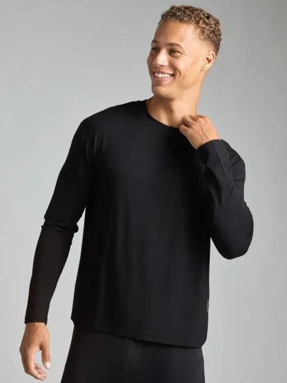 Long-Sleeve Lounge T-Shirt - Black