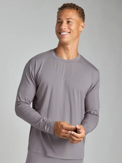 Long-Sleeve Lounge T-Shirt - Black