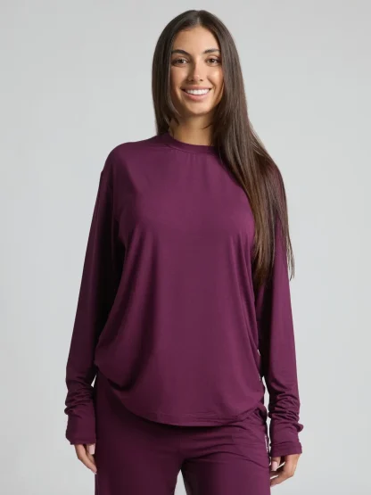 Long-Sleeve Lounge T-Shirt - Black