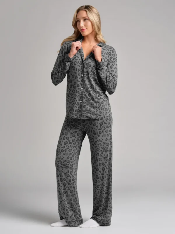 Long-Sleeve Pajama Set - Cherry Blossom