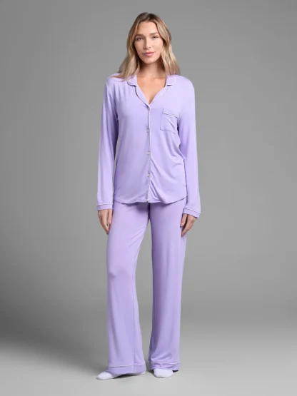 Long-Sleeve Pajama Set - Cherry Blossom