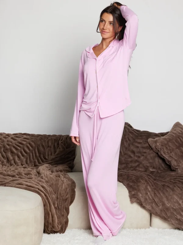 Long-Sleeve Pajama Set - Cherry Blossom