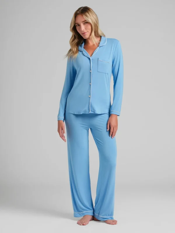 Long-Sleeve Pajama Set - Cherry Blossom