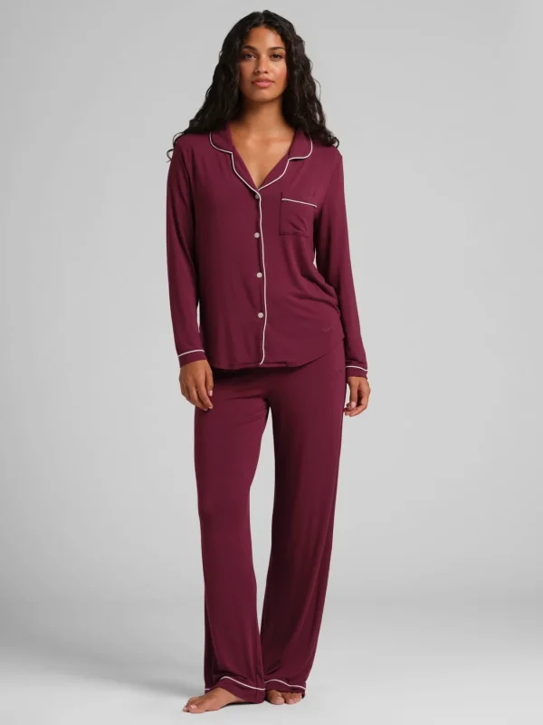 Long-Sleeve Pajama Set - Cherry Blossom