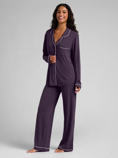 Long-Sleeve Pajama Set - Cherry Blossom