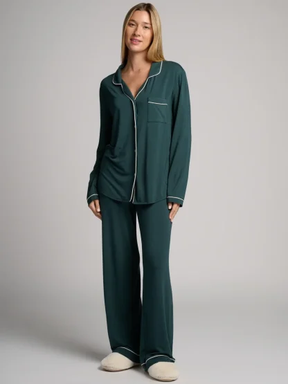 Long-Sleeve Pajama Set - Cherry Blossom