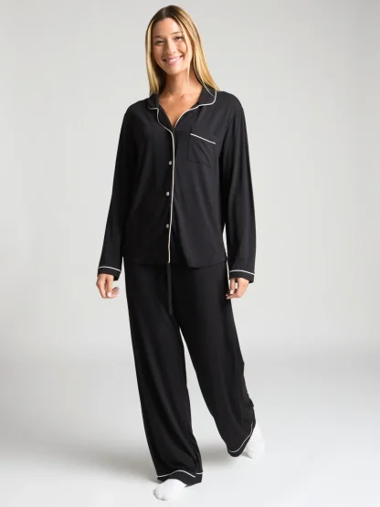Long-Sleeve Pajama Set - Cherry Blossom