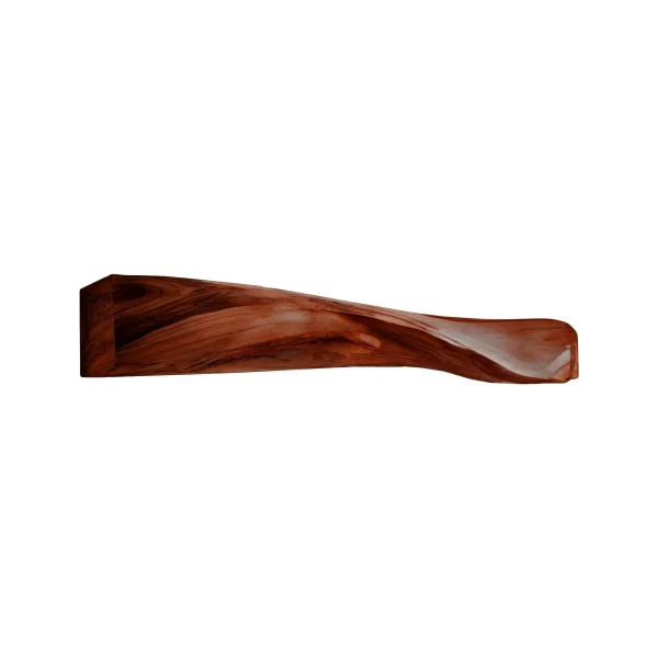 Lunor Waveform Solid Wood Fireplace Mantel Shelf