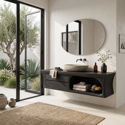 Luxury Floating Bathroom Vanity With Drawers For Contemporary Homes