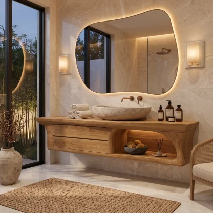 Luxury Floating Bathroom Vanity With Drawers For Contemporary Homes