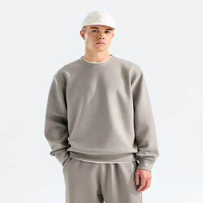 Men's Activewear Crewneck - Taupe Green