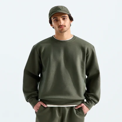 Men's Activewear Crewneck - Taupe Green