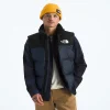 Men's Down Puffer Vest - Navy and Black