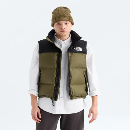 Men's Down Puffer Vest - Navy and Black