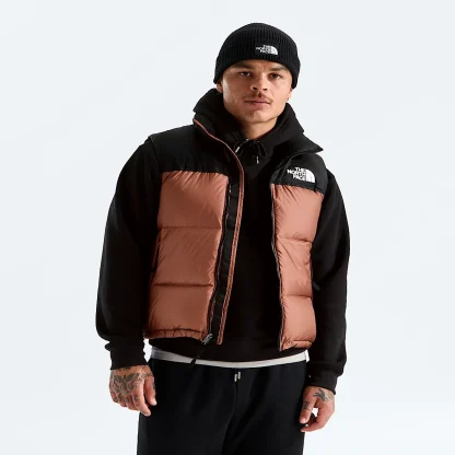Men's Down Puffer Vest - Navy and Black