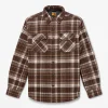 Men's Fleece-Bonded Flannel Overshirt