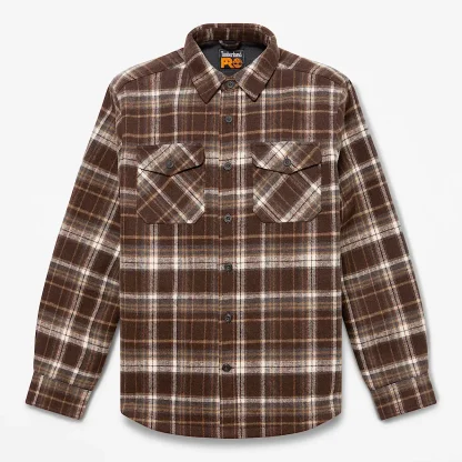 Men's Fleece-Bonded Flannel Overshirt