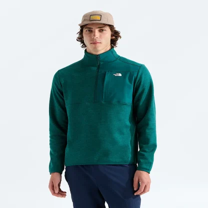 Men's Fleece Quarter-Zip Pullover - Gray