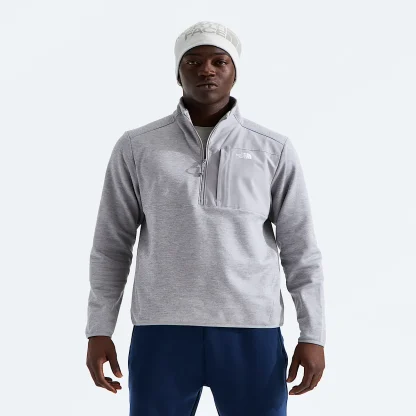 Men's Fleece Quarter-Zip Pullover - Gray
