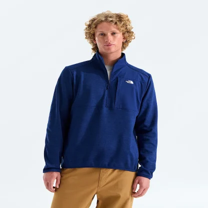Men's Fleece Quarter-Zip Pullover - Gray