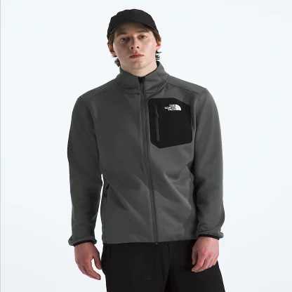 Men's Full-Zip Fleece Jacket - Gray