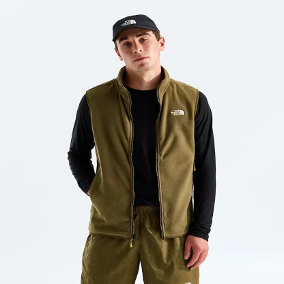 Men's Full-Zip Fleece Vest - Black
