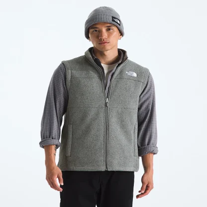 Men's Full-Zip Fleece Vest - Gray