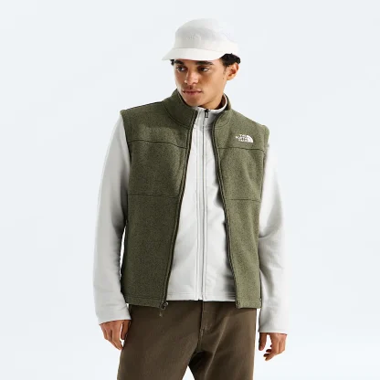 Men's Full-Zip Fleece Vest - Gray