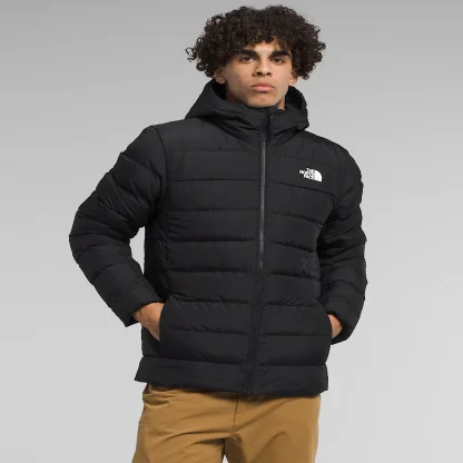 Men's Hooded Insulated Jacket - Black