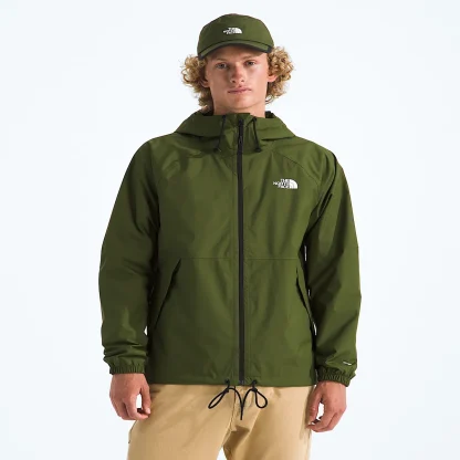 Men's Hooded Rain Jacket - Gray