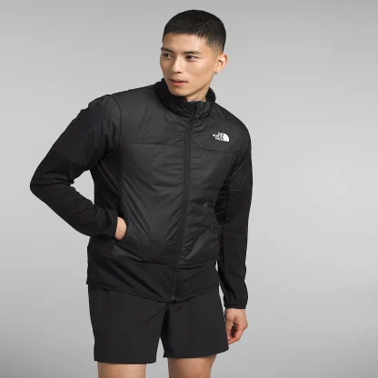 Men's Insulated Trail Running Jacket - Black