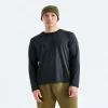 Men's Long-Sleeve Activewear Tee - Black