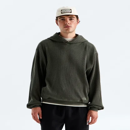 Men's Long-Sleeve Hoodie - Black