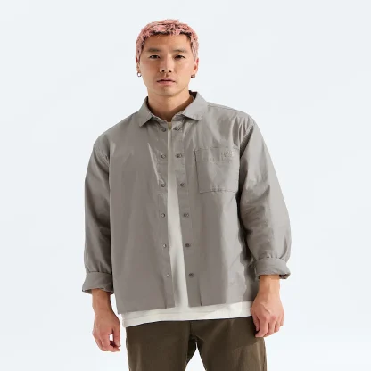 Men's Long-Sleeve Shirt - Gray
