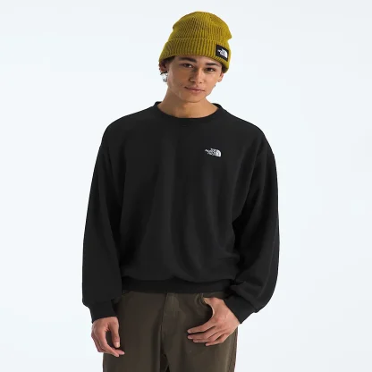 Men's Oversized Crewneck Sweatshirt - Black