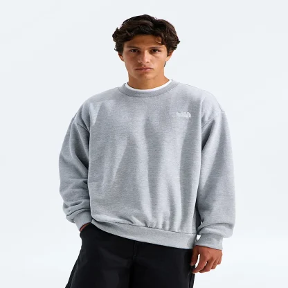 Men's Oversized Crewneck Sweatshirt - Black