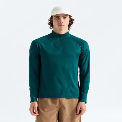 Men's Quarter-Zip Active Pullover - Black