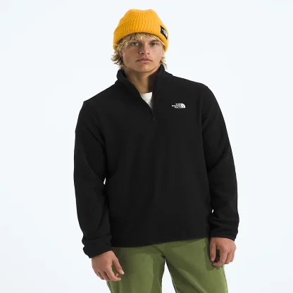 Men's Quarter-Zip Fleece Jacket - Grey