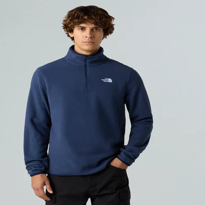 Men's Quarter-Zip Fleece Jacket - Grey
