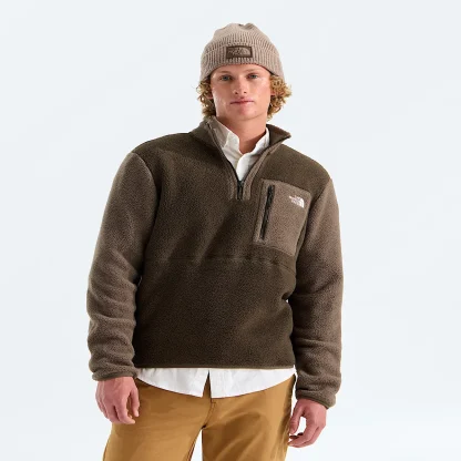 Men's Quarter-Zip Fleece Pullover - Black
