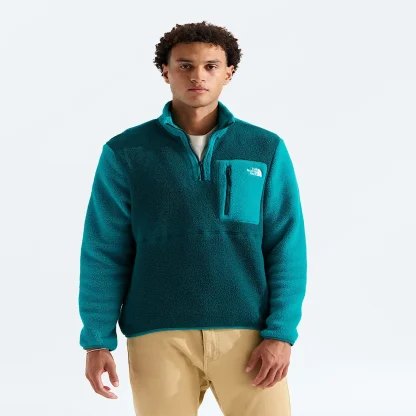 Men's Quarter-Zip Fleece Pullover - Black