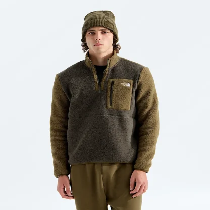 Men's Quarter-Zip Fleece Pullover - Black
