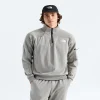 Men's Quarter-Zip Fleece Pullover - Stone