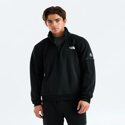Men's Quarter-Zip Fleece Pullover - Stone