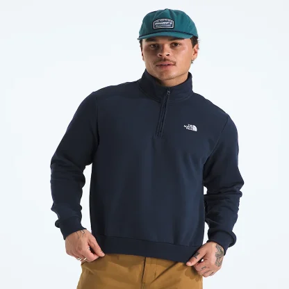 Men's Quarter-Zip Pullover - White