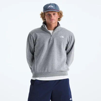 Men's Quarter-Zip Pullover - White