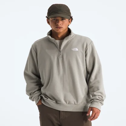 Men's Quarter-Zip Pullover - White