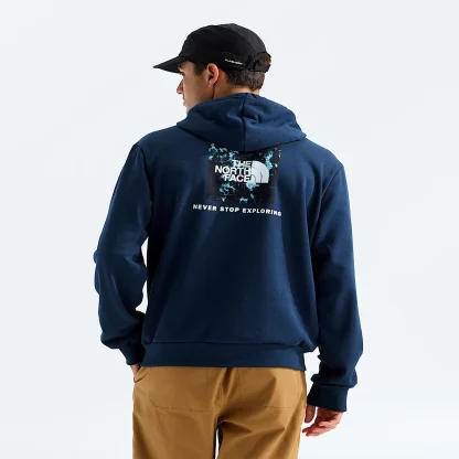 Men's Regular Fit Graphic Hoodie - Black