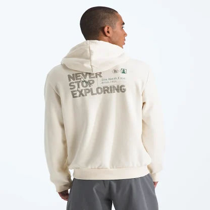 Men's Regular Fit Graphic Hoodie - Blue
