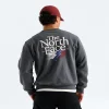 Men's Relaxed Graphic Crew Sweatshirt - Gray